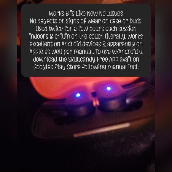 Skullcandy Push Active True Wireless Earbuds LIKE NEW - Picture 12 of 16